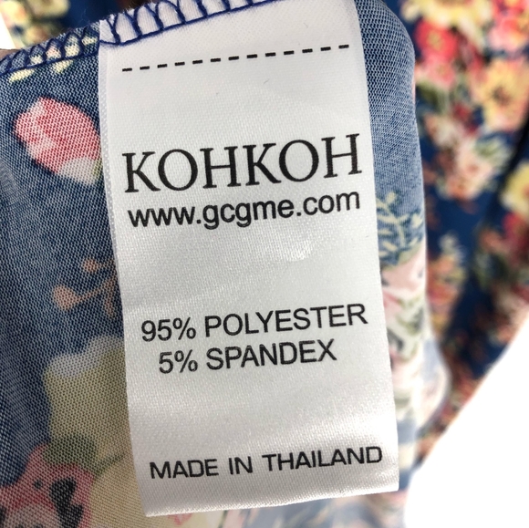 KOH KOH Floral Plus Off The Shoulder Maxi Dress - Picture 8 of 9